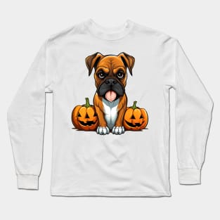 Halloween Boxer Dog #2 Long Sleeve T-Shirt